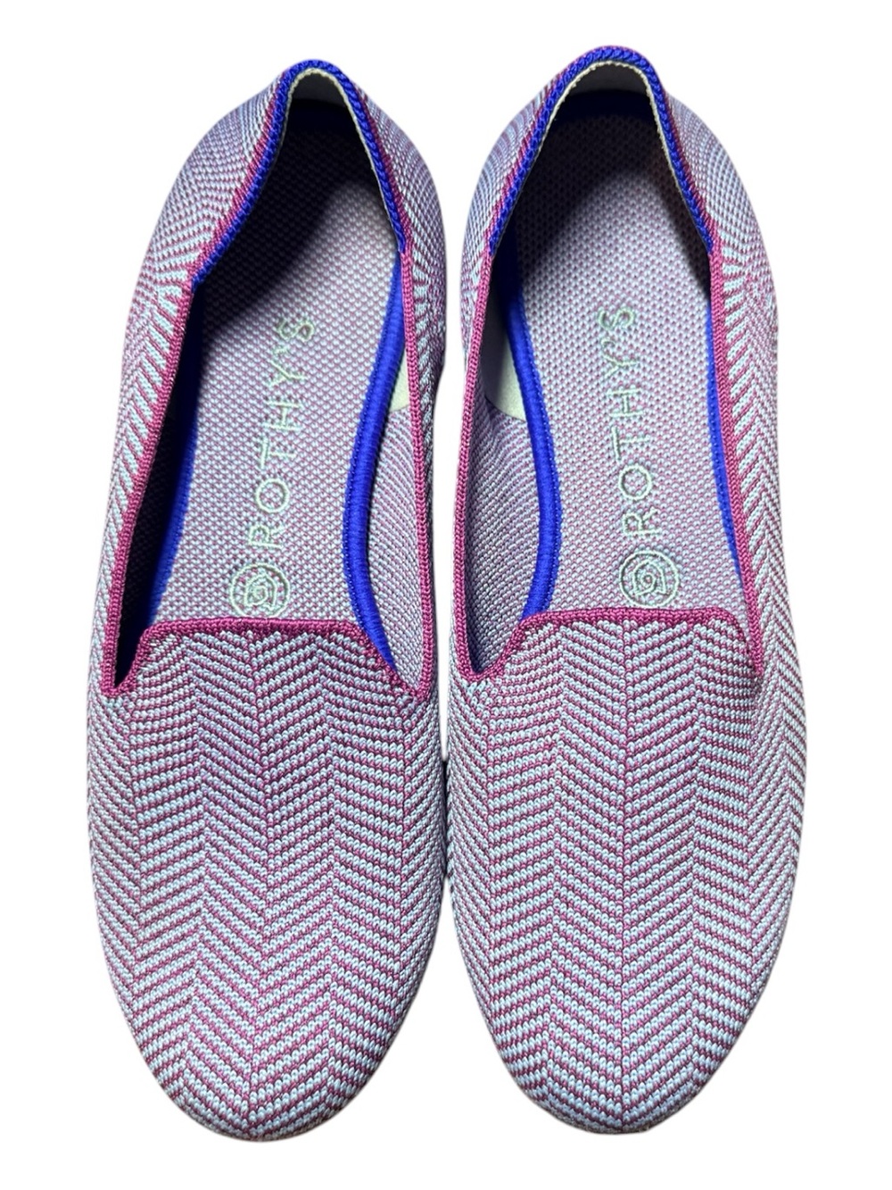 RARE Rothy’s The Loafer Limited Edition Amethyst Metallic Herringbone
